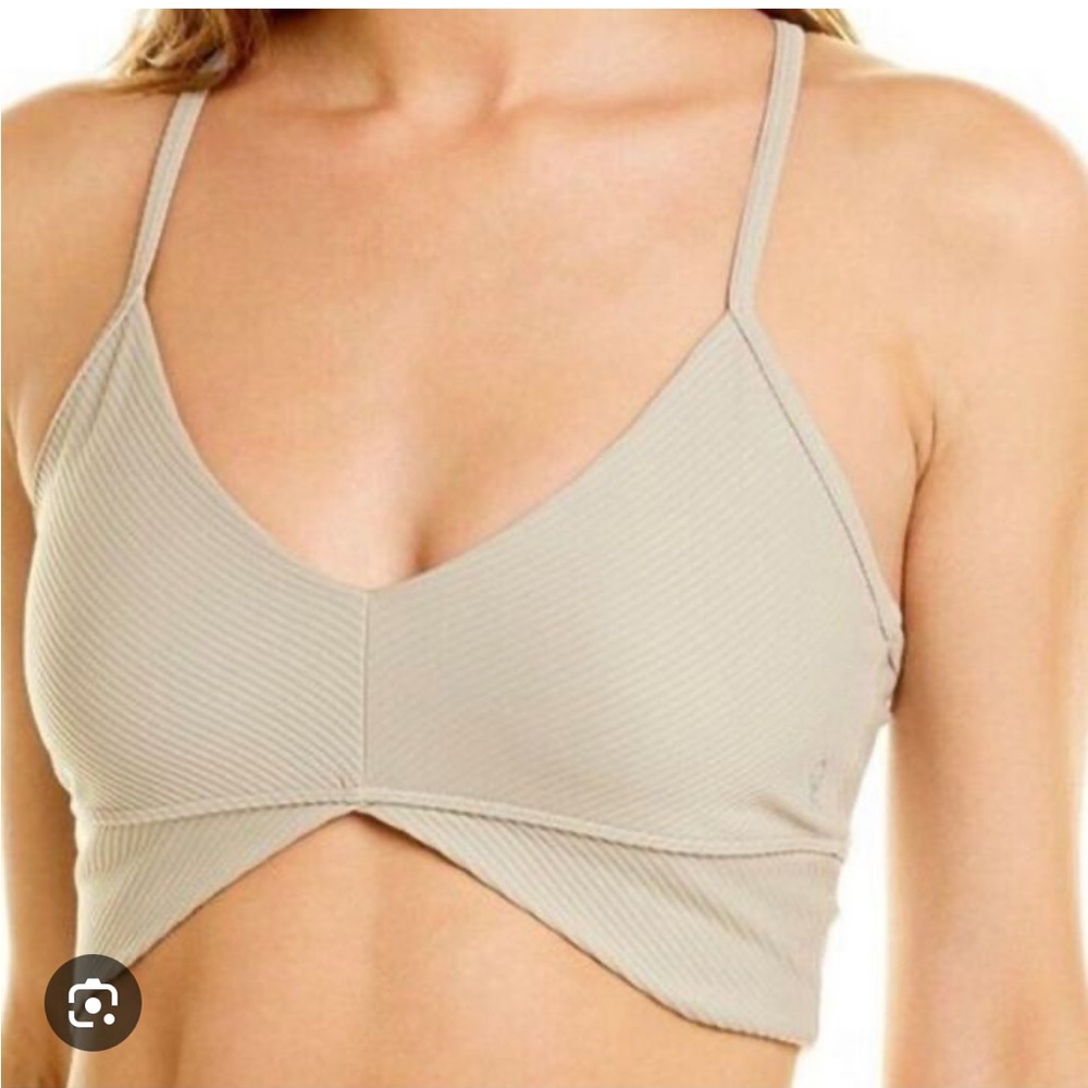 Good American Angled Rib Crop Top